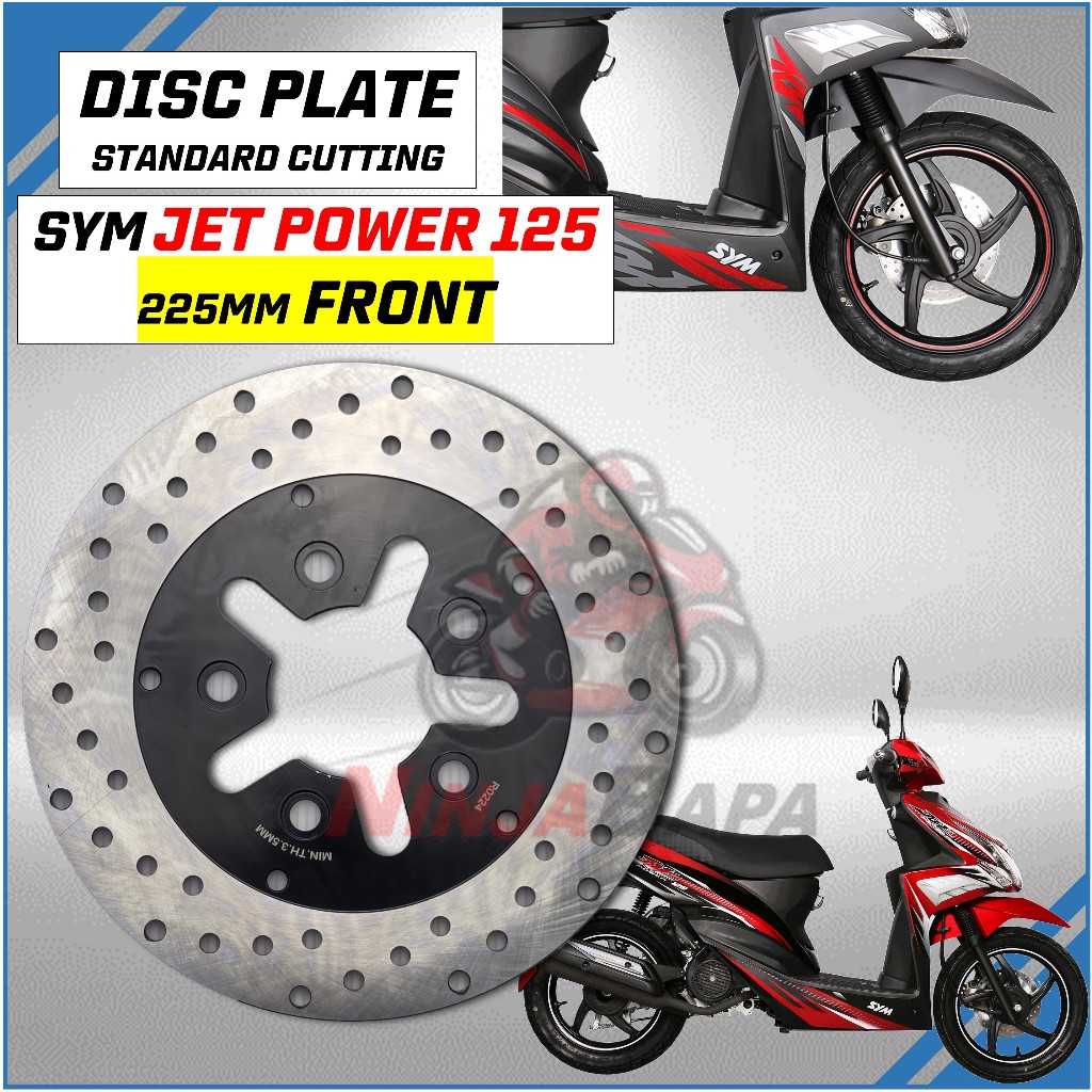 SYM JET POWER 125 / JET POWER Front Brake Disc Plate – High Performance ...