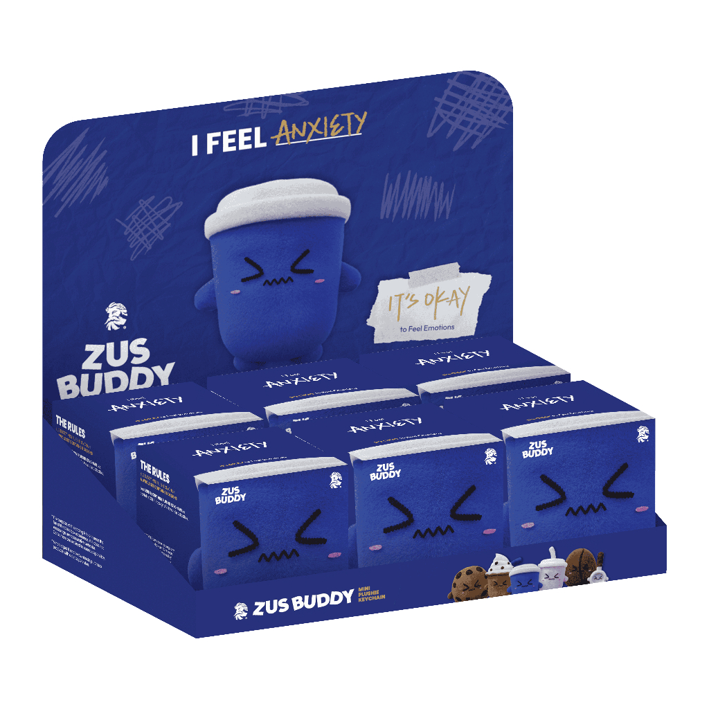 ZUS Buddy Mini Plushie Keychain - It's Okay to Feel Emotions - Full Set ...