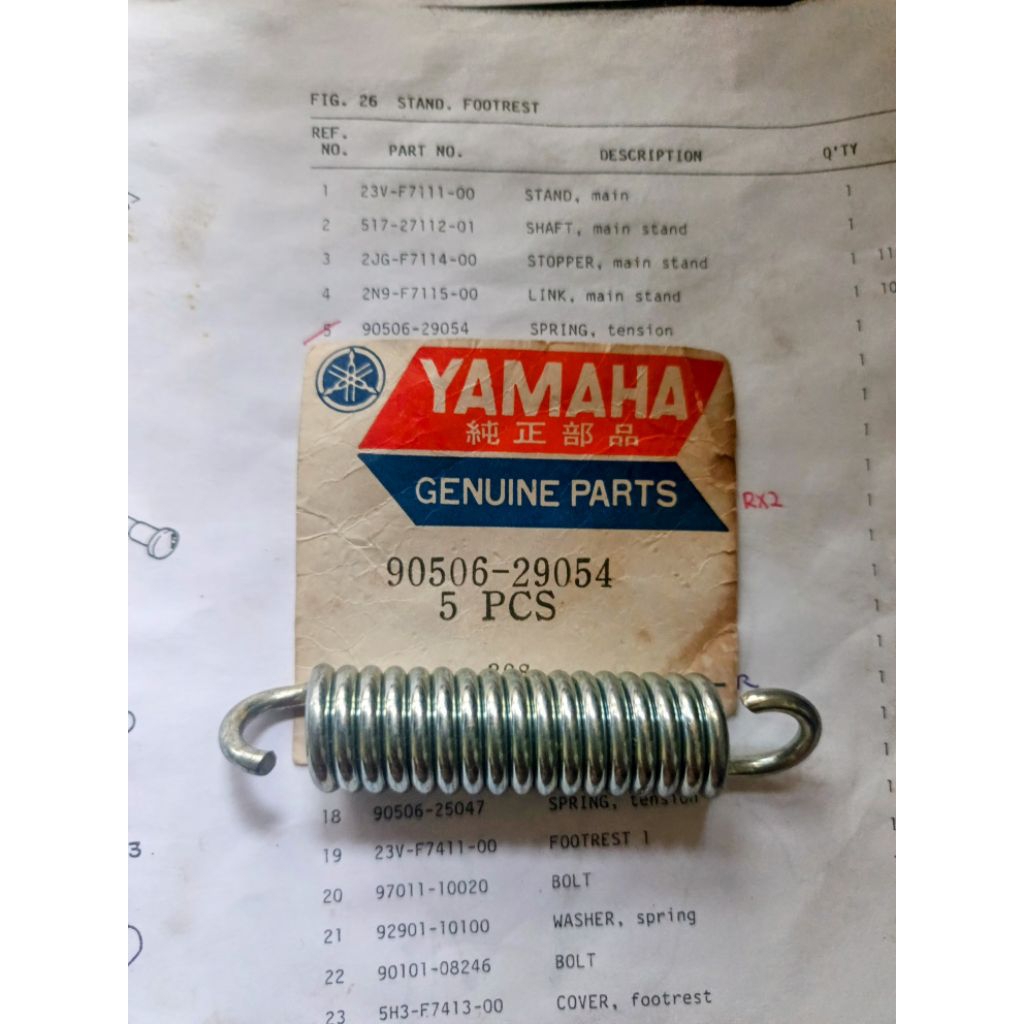 YAMAHA Y80 ~ Y100 ~ YB100 ~ RXS SPRING STAND ORIGINAL | Shopee Malaysia