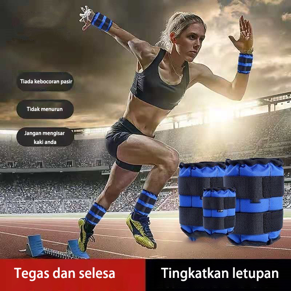 Tezewa Wearable Ankle Weights, Ankle and Wrist Weights for women 2 * 1lb, Exercise Leg and Arm