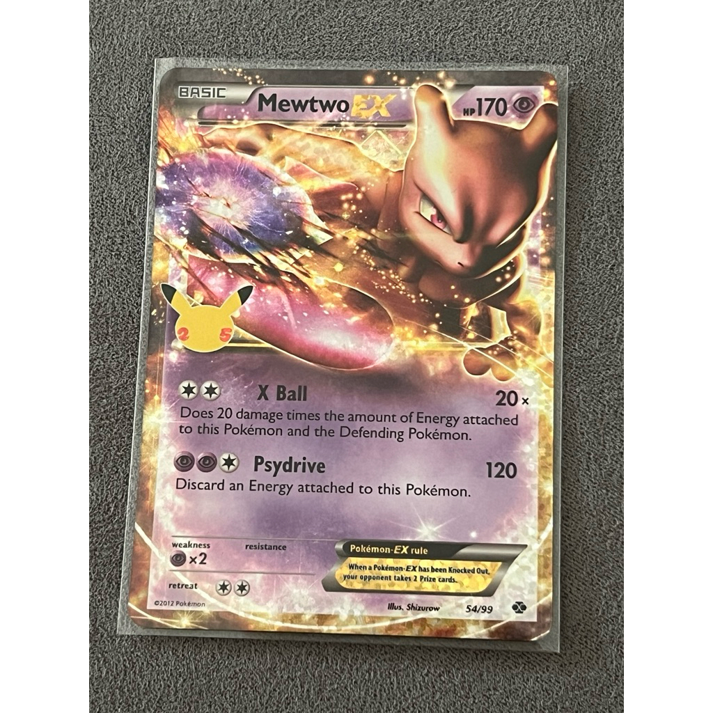 Pokemon TCG 25th Anniversary Celebrations - Mewtwo EX - 54/99 - Ultra ...