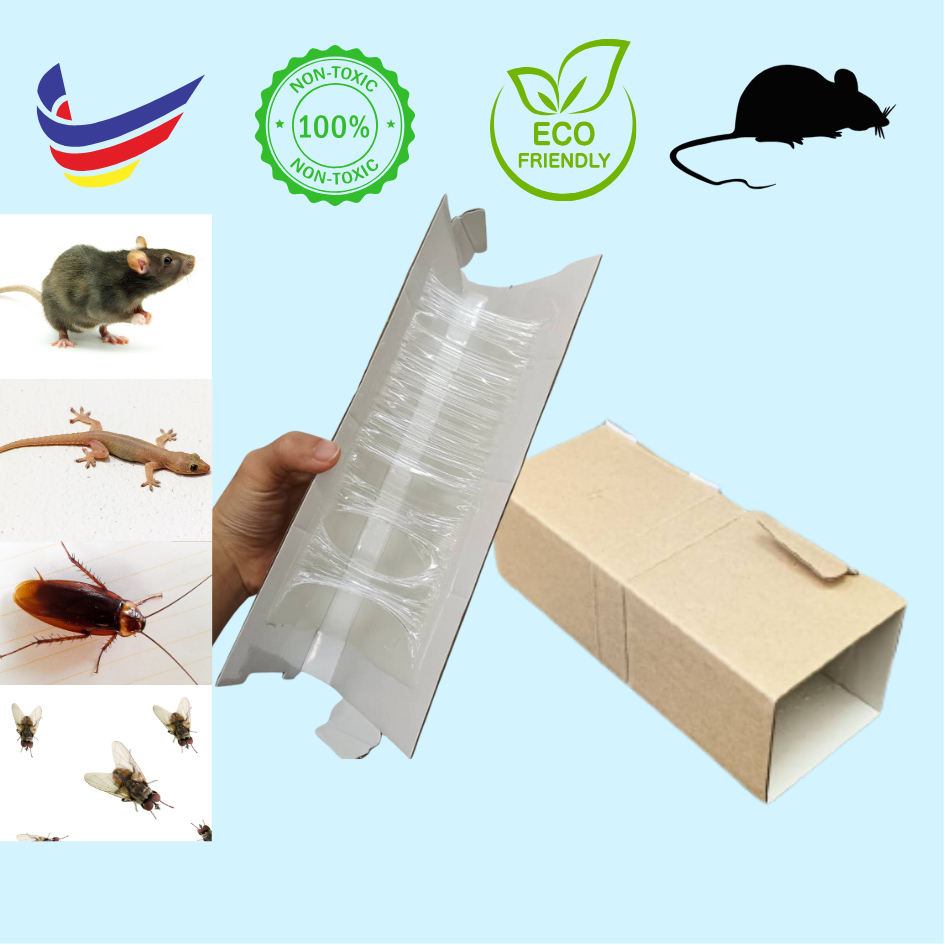 (5 pcs / 10 pcs) 3 Ways Usage Eco Friendly Pest Control Paper Rat Glue ...