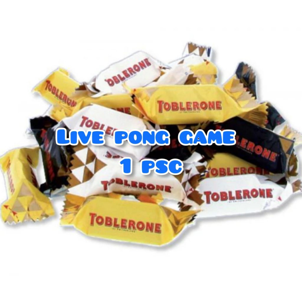 live pong game 1psc TOBLERONE Swiss Milk Chocolate with Honey & Almond ...