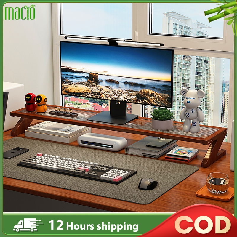 【In Stock】Computer Monitor Rack Transparent Glass Screen Increased ...