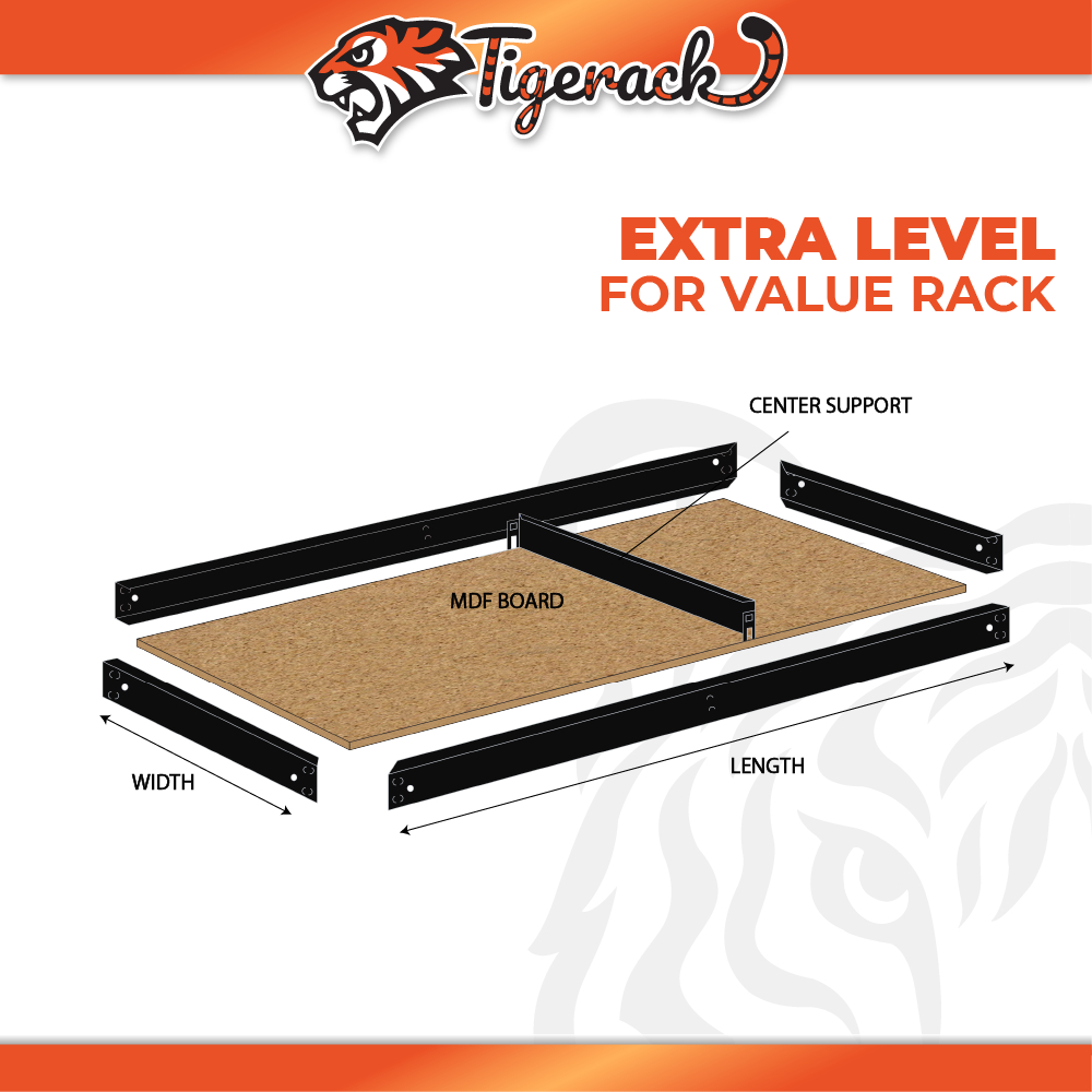 TIGERACK Value Rack Extra Level (ONLY APPLICABLE TO CUSTOMER WITH ...