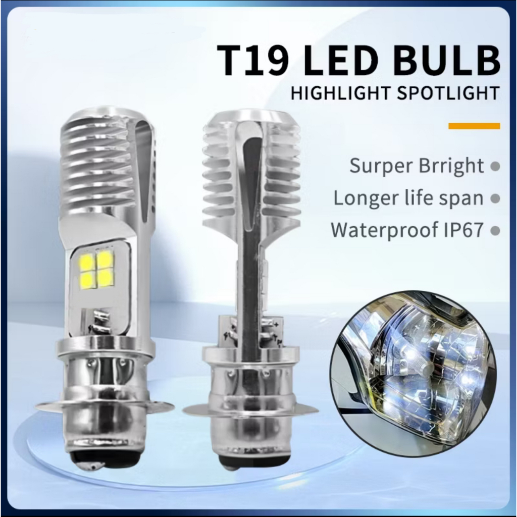 T19 LED BULB UNIVERSAL WHITE HEADLAMP HEAD LIGHT MENTOL EX5 LC135 DREAM ...