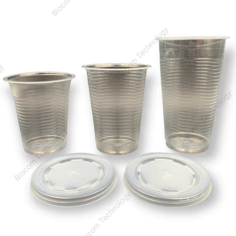 Assorted Sizes Plastic PP Ripple Cup For Cold Hot Drinks (Lid Sold ...