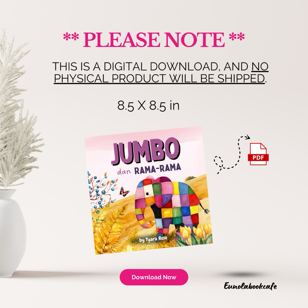 Jumbo dan rama-rama | 29 pages Buku cerita kanak-kanak Kids story book ...