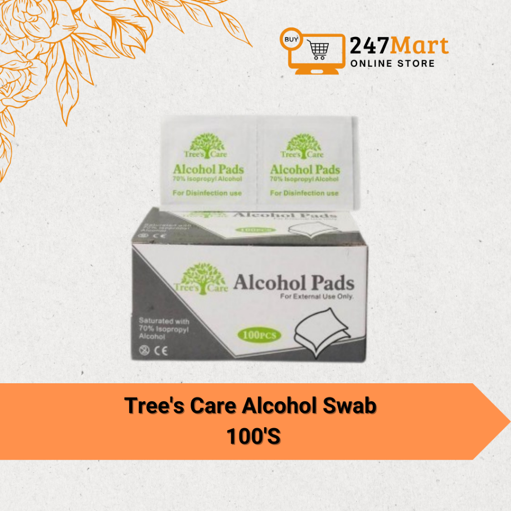 TREE's Care Alcohol Swab 100'S | Shopee Malaysia