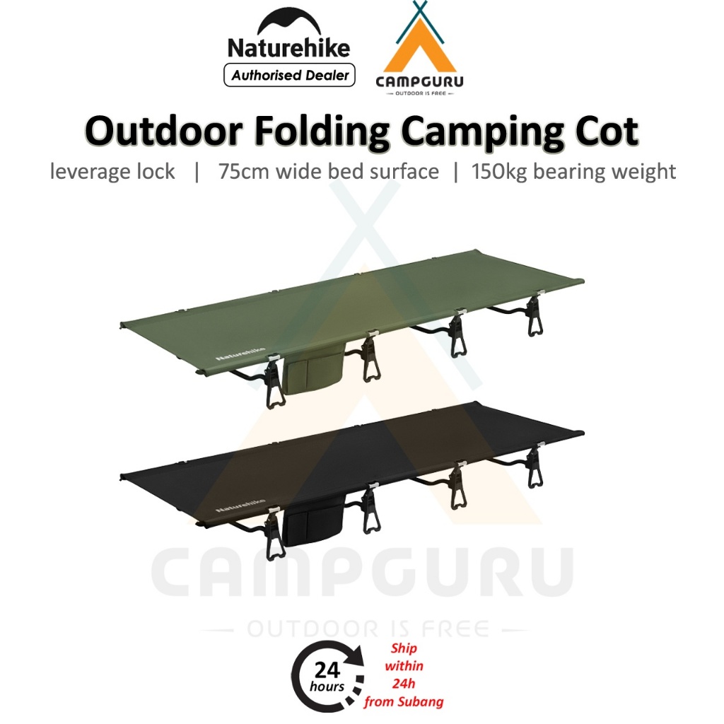Naturehike Outdoor Camping Cot Sleeping Mattress Leverage Lock 150kg ...
