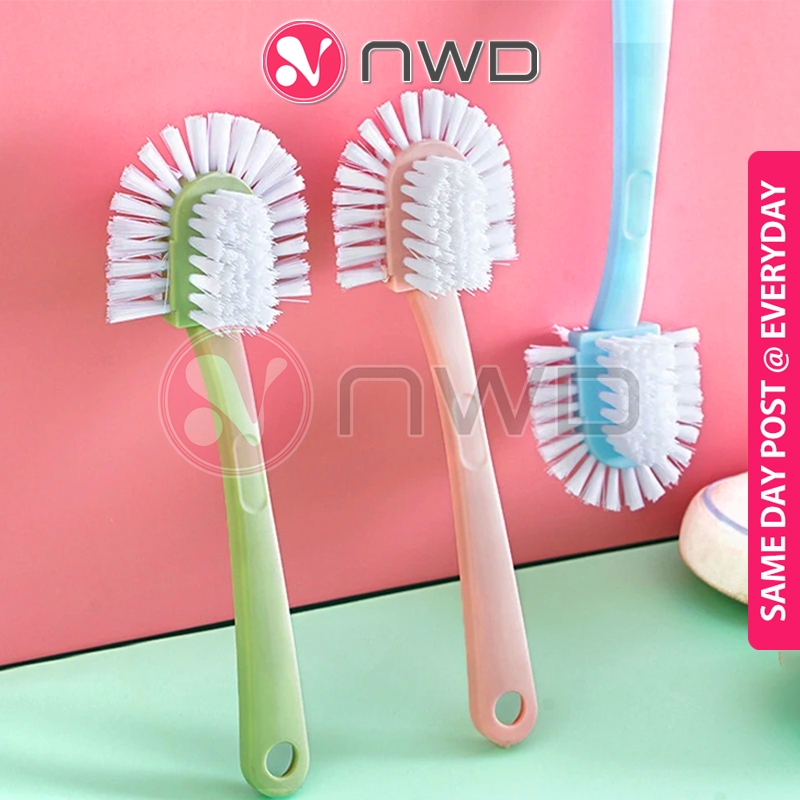 𝗡𝗢 𝗗𝗘𝗔𝗗 𝗖𝗢𝗥𝗡𝗘𝗥 》5 Sided Soft Bristle Shoes Brush Long Handle Shoe ...