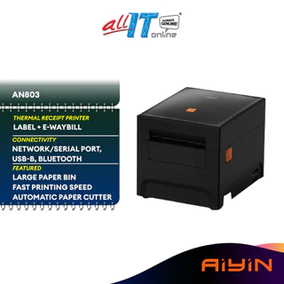 AiYin Thermal Receipt Printer 203dpi IP348A/AN803 (USB+Ethernet+COM+Cash drawer)