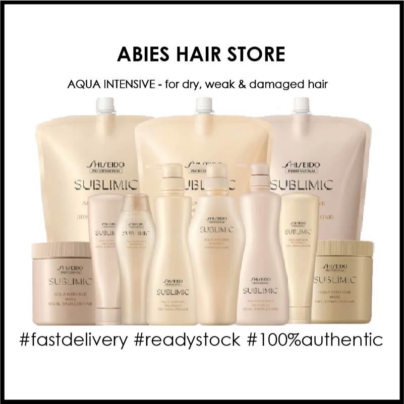 Shiseido SMC (Sublimic) Aqua Intensive Shampoo,Treatment,Mask,Oil ...