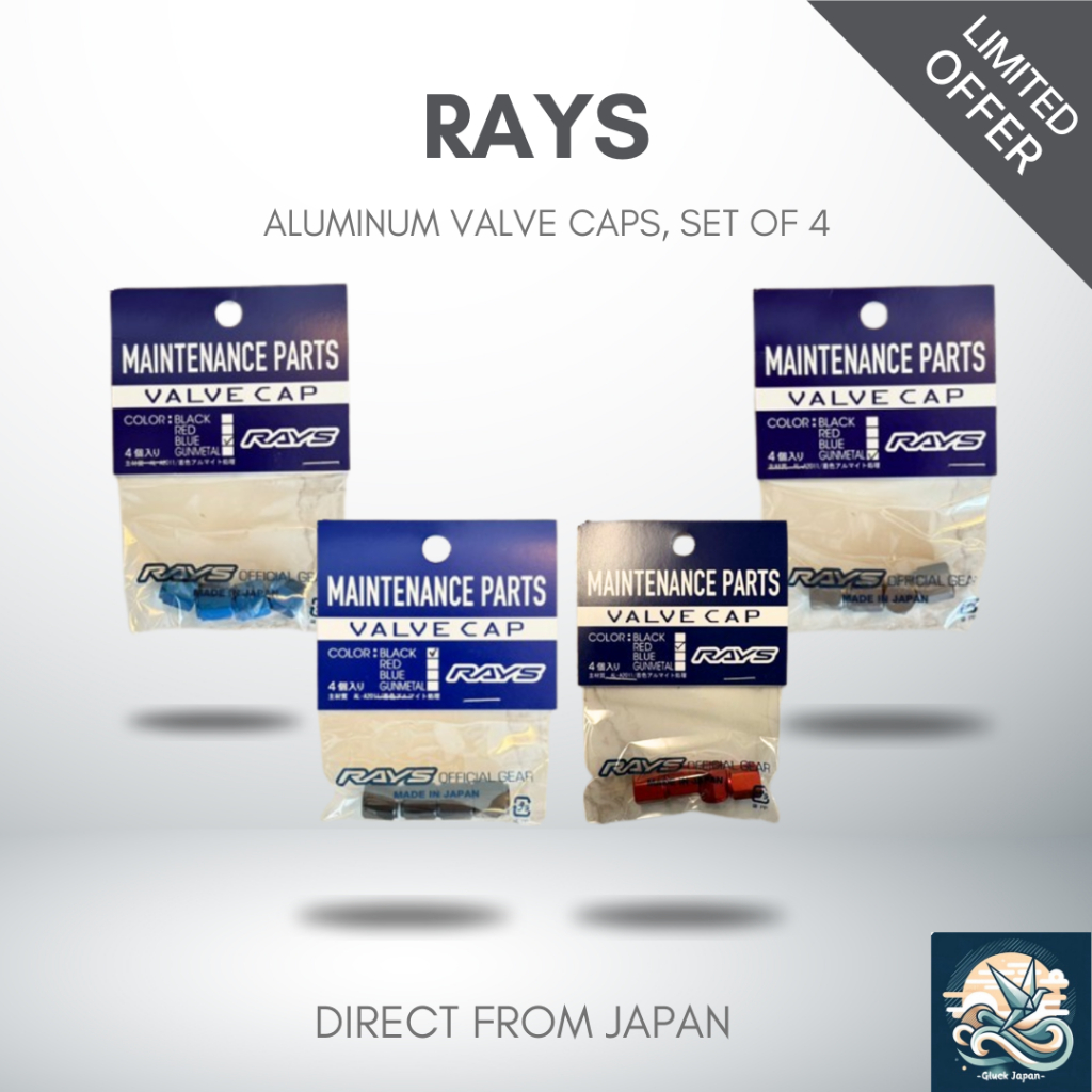 RAYS Aluminum Valve Caps, set of 4 [Direct from Japan] | Shopee Malaysia