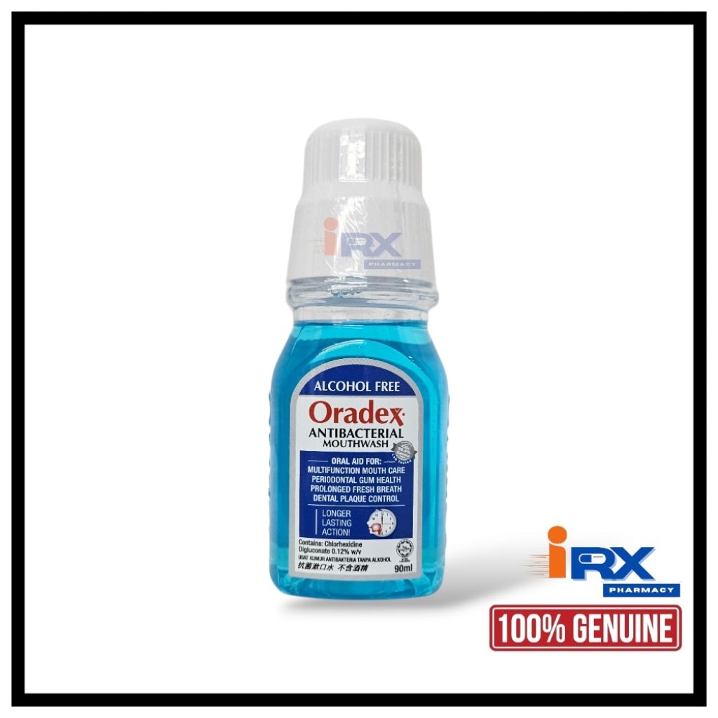 Oradex Antibacterial Mouthwash 90ml/400ml/750ml | effective against ...
