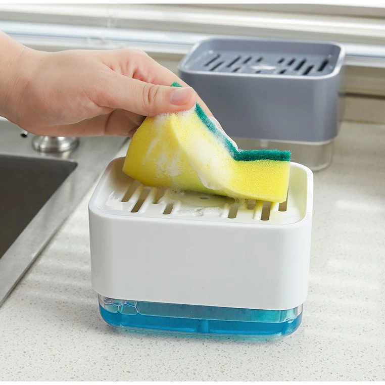 Kitchen Dishwash Dispenser - Sponge Box Holder | Kitchenware Liquid ...