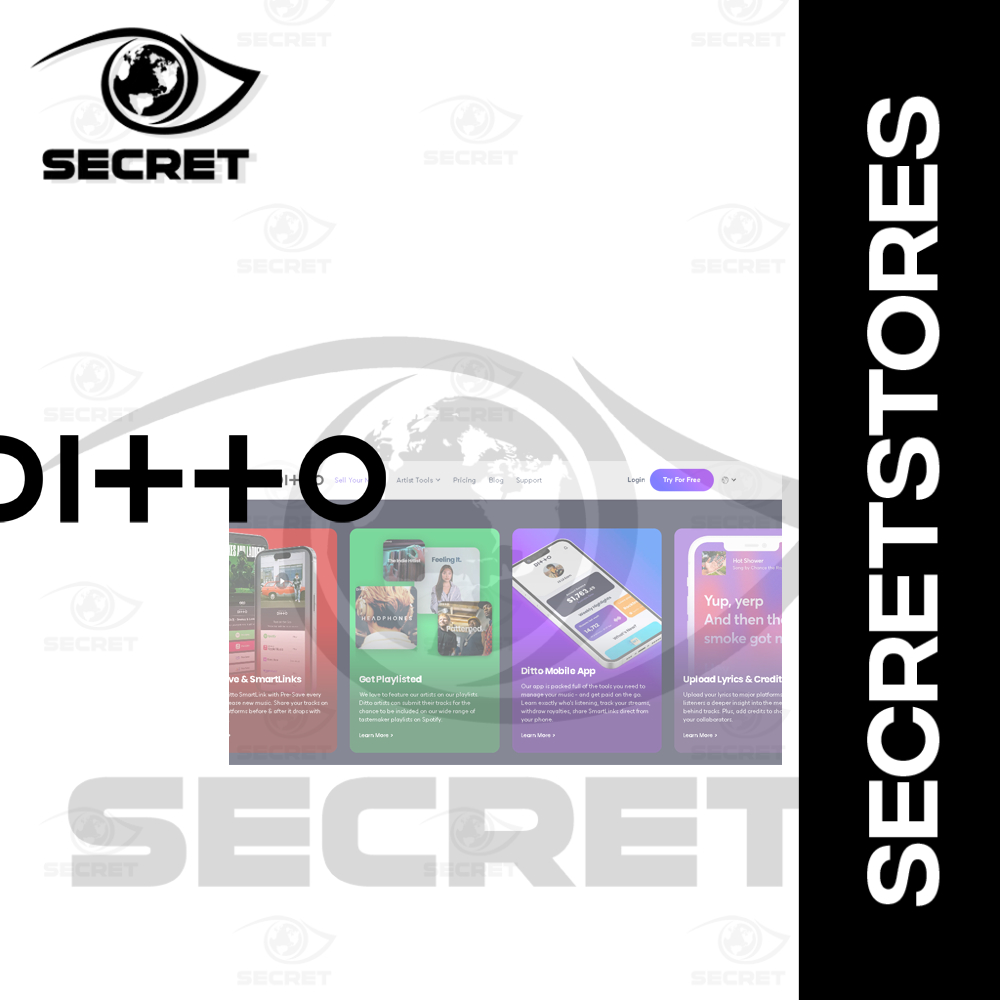 Ditto Music Starter Platform Global Content Distribution with Unlimited ...