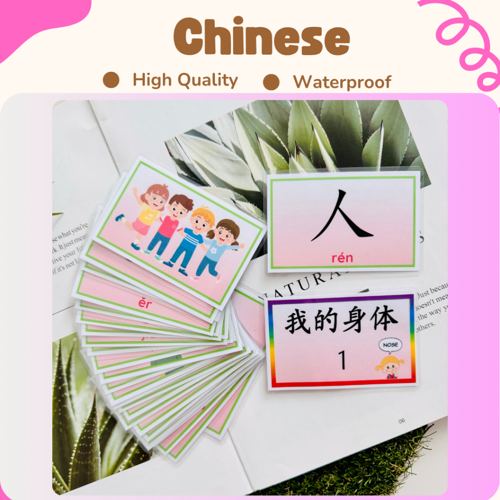 119 Chinese Flash Card·华文识字字卡】Chinese｜华文识字｜早教学习安静书 | Montessori Early ...
