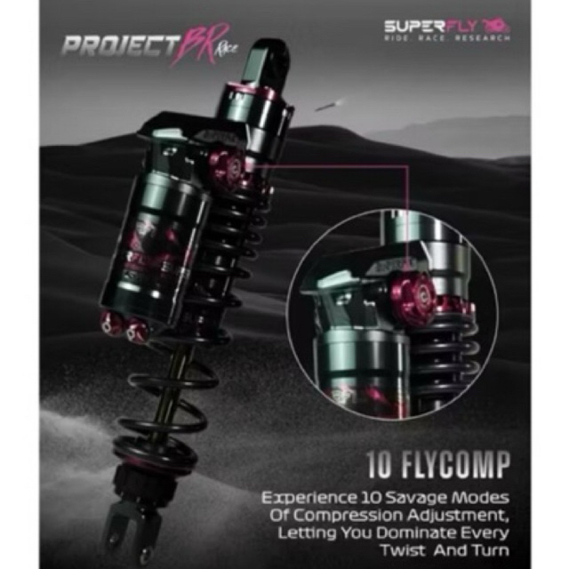 SUPERFLY PROJECT BR Race Absorber - 285mm untuk NVX V1 V2 /NVX V3 TURBO ...