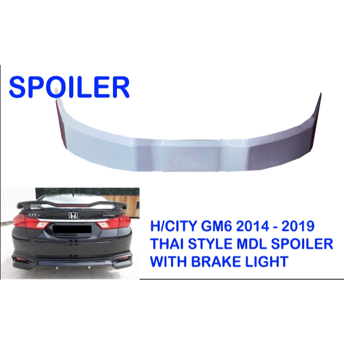 Honda City Gm6 2014-2019 Thai Modulo Spoiler | Shopee Malaysia