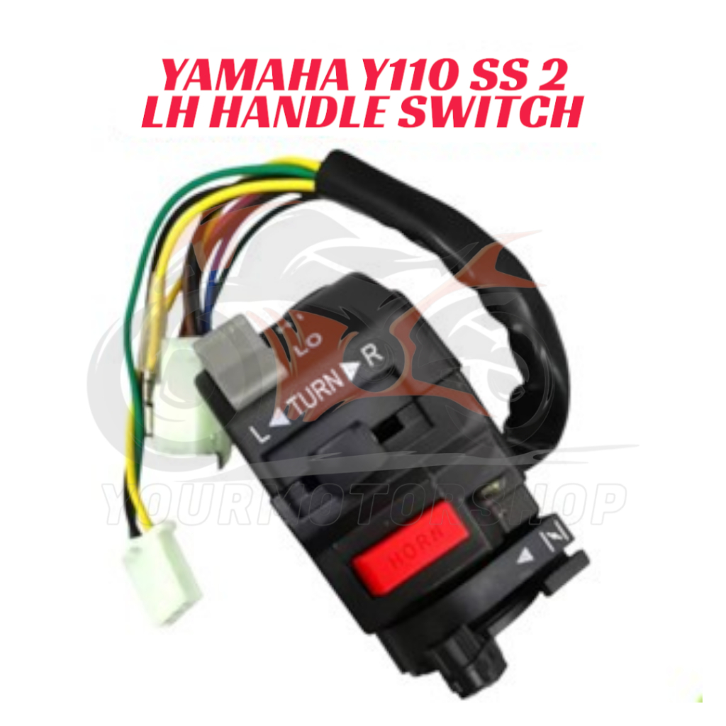 Yamaha Y110 SS2 Y110 SS 2 LH KIRI Handle Switch Assy Suis Suiz Kiri ...