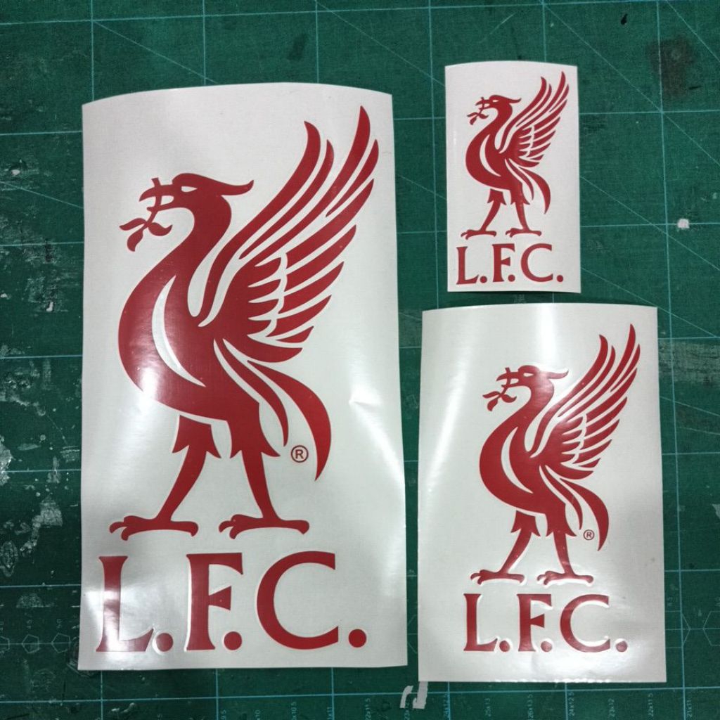 337-LIVERPOOL LFC FOOTBALL CUTTING STICKER LOGO FOR CAR/MOTORCYLE ...