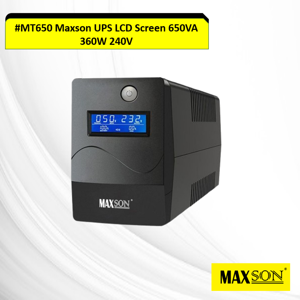 MAXSON UPS #MT650 Maxson UPS LCD Screen 650VA 360W 240V #MT850 UPS LCD ...