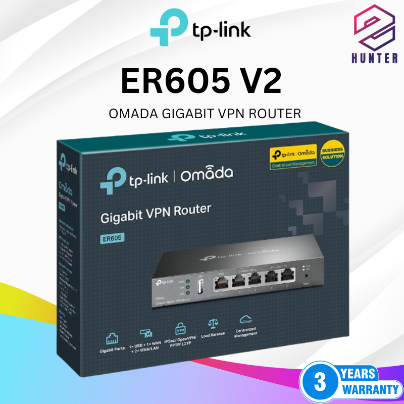 TP-LINK ER605 V2 OMADA GIGABIT VPN ROUTER | Shopee Malaysia