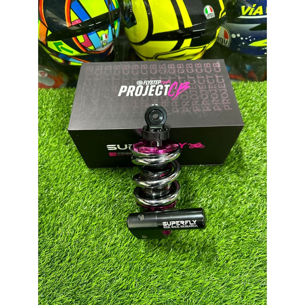 SUPERFLY PROJECT CB MONOSHOCK Y15 / LC 203MM SILVER CHROME | Shopee ...