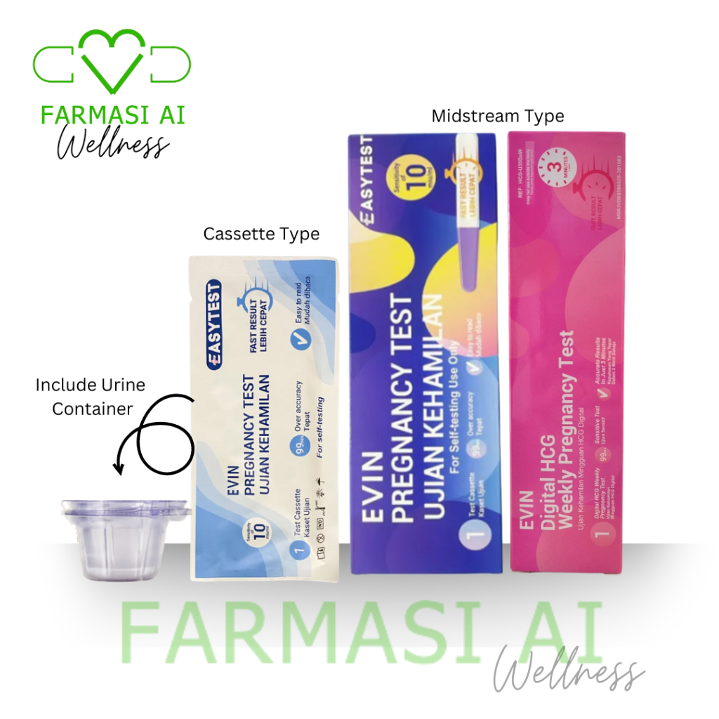 Evin Pregnancy [Cassette / Midstream / Digital Weekly] Test (Exp Date ...
