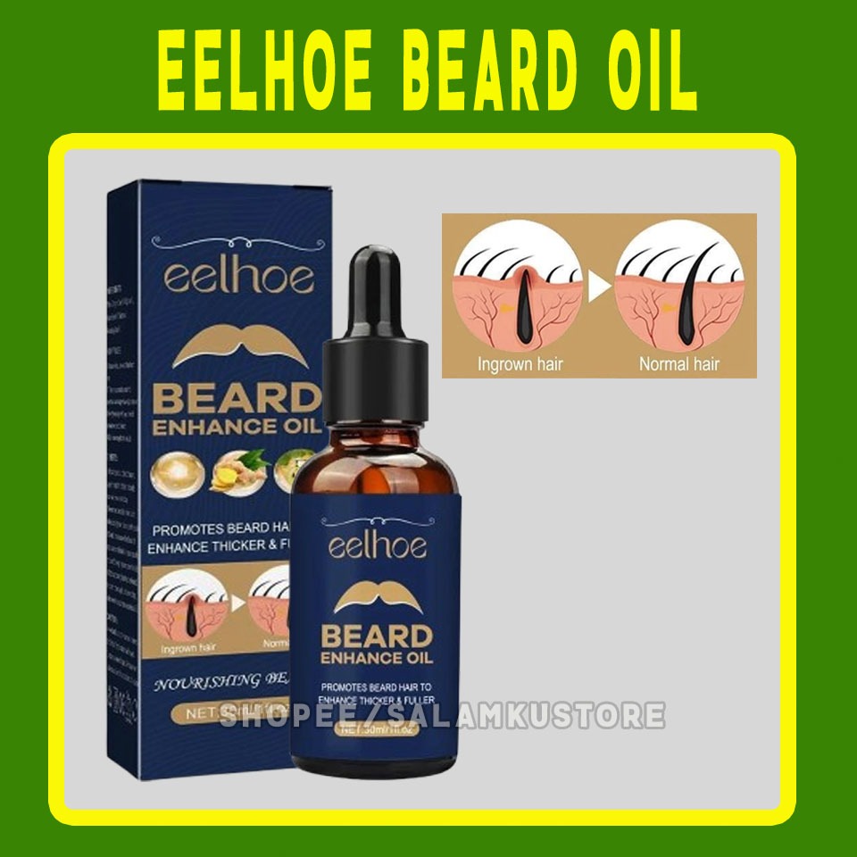 Eelhoe Beard Care Oil Serum Beard Oil Tonic Melebatkan Janggut Serum