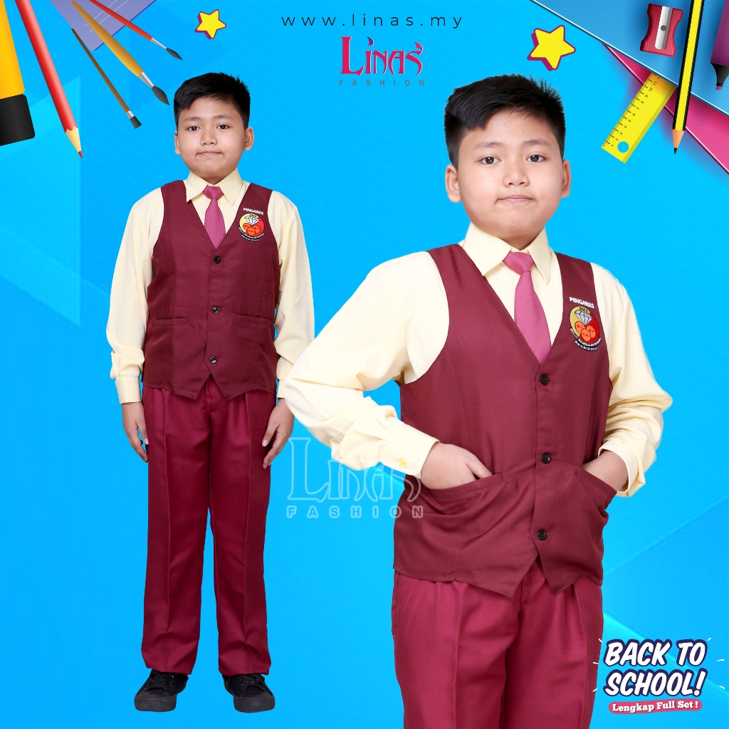 LINAS FASHION | VEST SEKOLAH SEKSYEN 27 (2) | UNIFORM SEKOLAH | SERAGAM ...