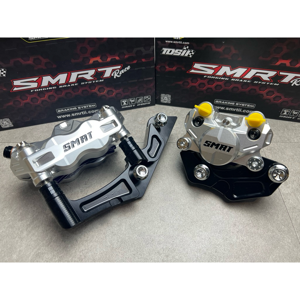 (SIAP BRACKET) ORIGINAL SMRT BRAKE CALIPER 4 POT 2 POT FRONT & REAR SET ...