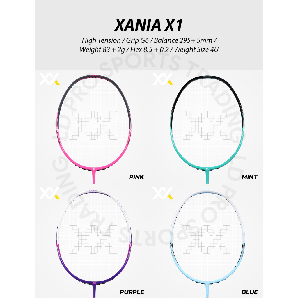 MAXX Racket Xania X1(Free Stringing Service, Free String Maxbolt MBS20 ...