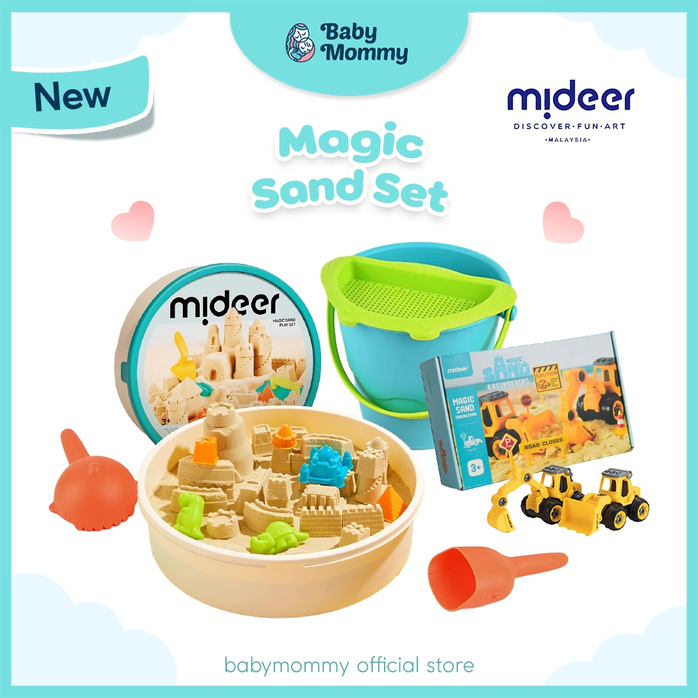 Babymommy👶🏻Mideer Magic Sand Play Set Sand With 25 Accessories Mideer ...