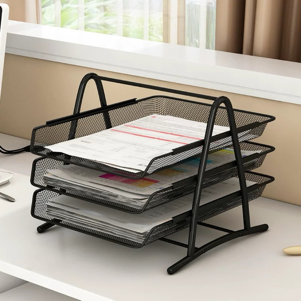 File Document Letter Paper Tray Sorter Collection File Desk Organizer ...