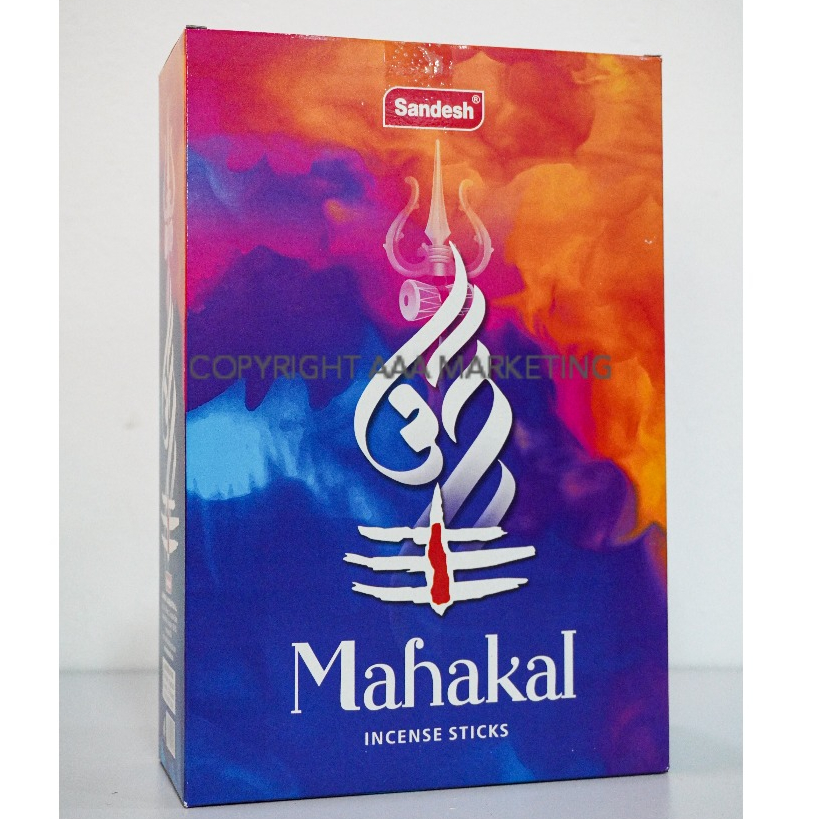 (Whole Box - 12 Packets) SANDESH Mahakal / Mahakala Agarbathi Total 120 ...