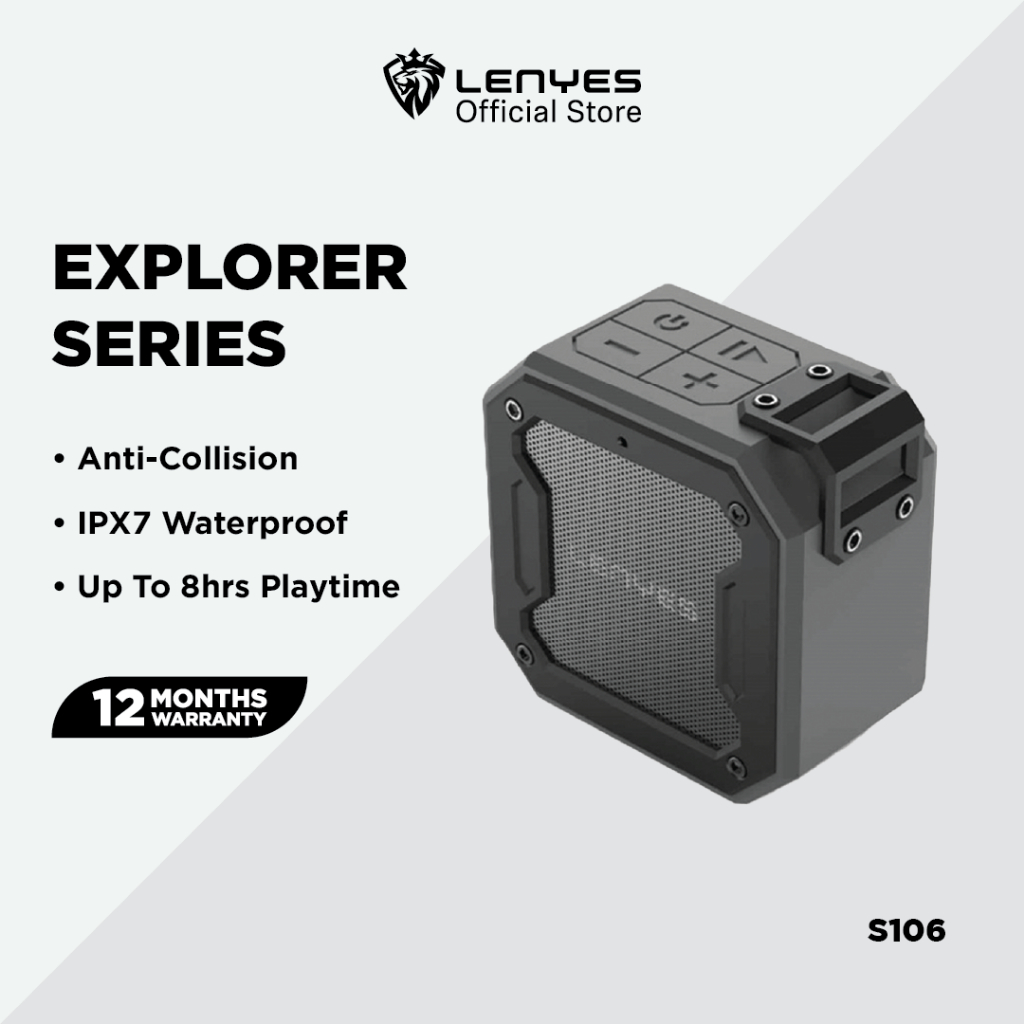 LENYES S106 Wireless Speaker - Black | Shopee Malaysia