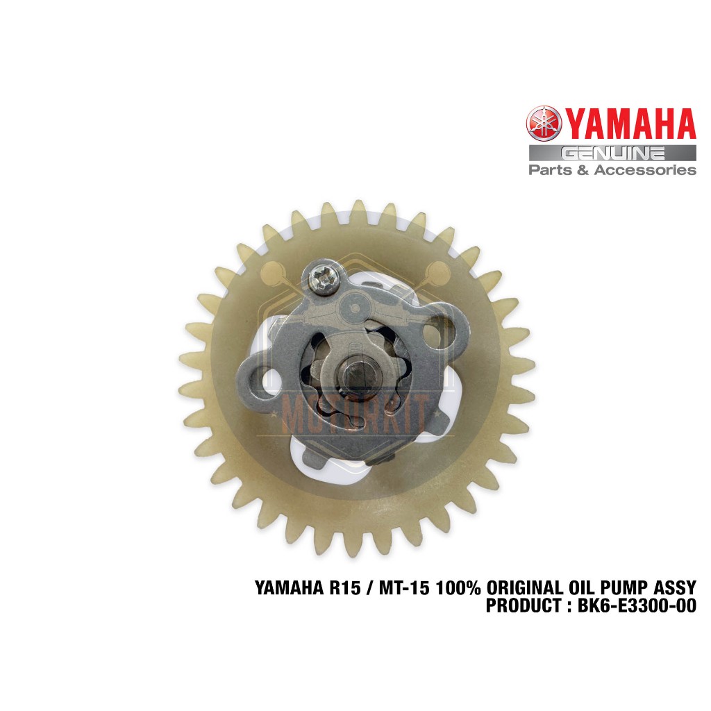 YAMAHA R15 MT15 100% ORIGINAL OIL PUMP ASSY PAM GEAR MINYAK HITAM ENJIN ...