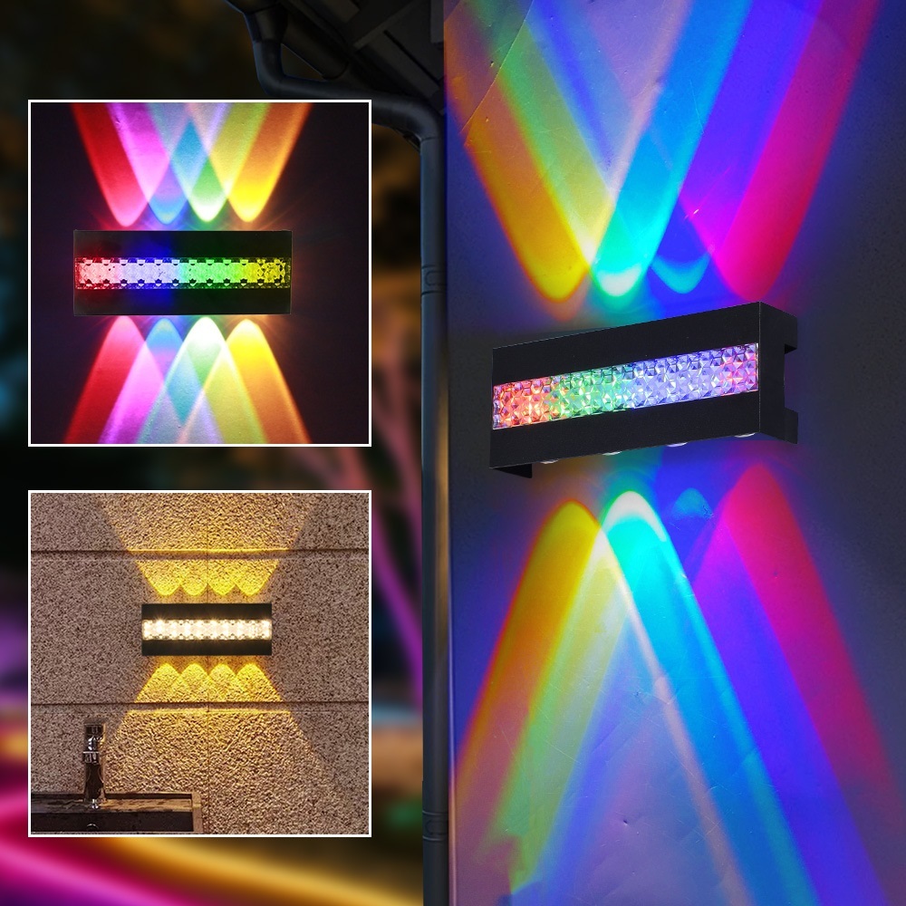 Dingdian LED Outdoor LED Wall Lamp 6W 8W 10W AC85-265V RGB Warm Colors ...