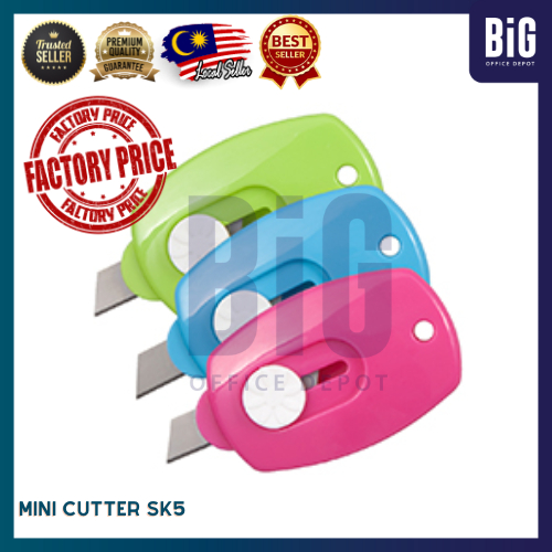 【READY STOCK】MINI UTILITY KNIFE | SAFETY KNIFE | PARCEL CUTTER | CUTE ...