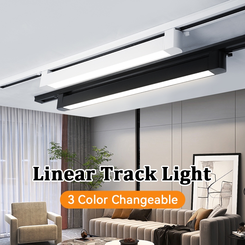CHENBEN Linear Led Track Light 3 Color Changeable Spotlight Track Light ...