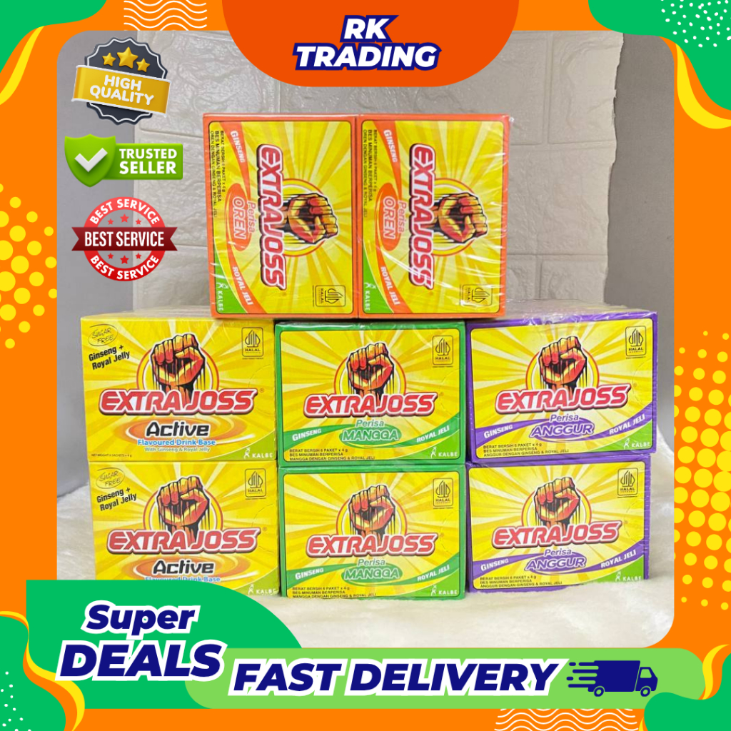[ COMBO PACK 10 BOX EXTRAJOSS ] READY STOCK!! ACTIVE | ANGGUR | OREN ...