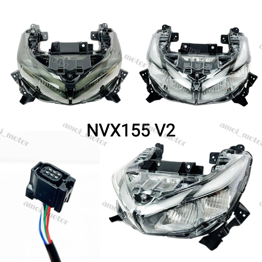 NVX155 V1 V2 V3 NMAX V1 / V3 HEAD LAMP LED HEADLIGHT LAMPU DEPAN NVX V1 ...