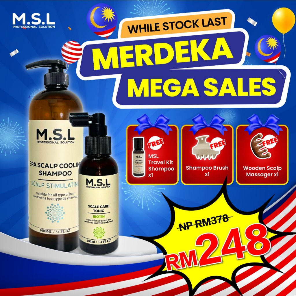 Mid Year Sale - M.S.L Syampu ｜Tanpa Silikon｜Reduce Rambut Gugur Pek ...
