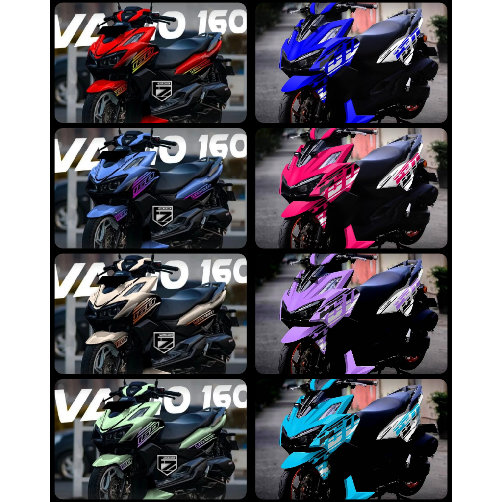 COVERSET HONDA VARIO 160 AEROX EDITION | Shopee Malaysia