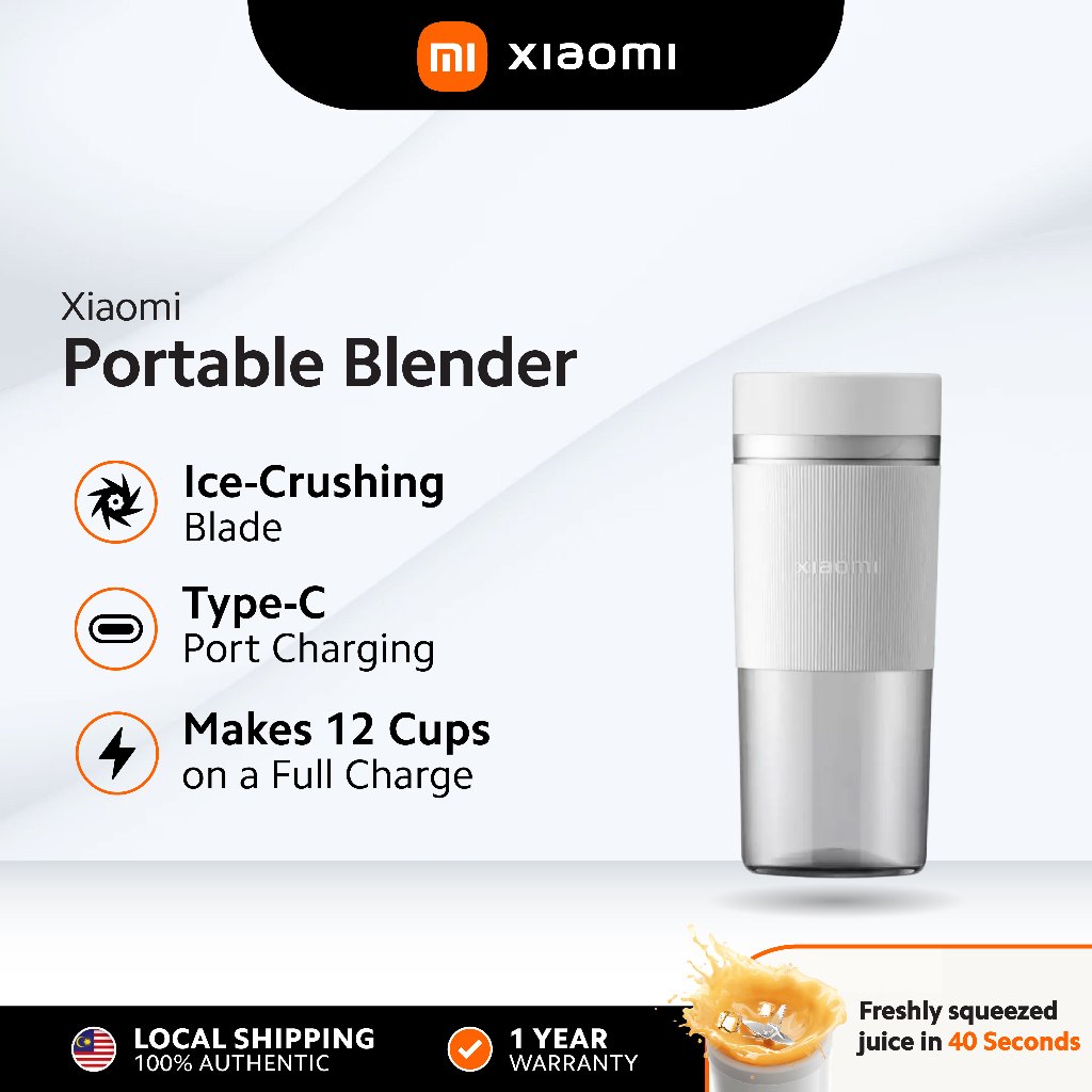 Xiaomi Portable Blender EU / BHR9226EU – Xiaomi Store - Aréna & Westend - Hivatalos Partner