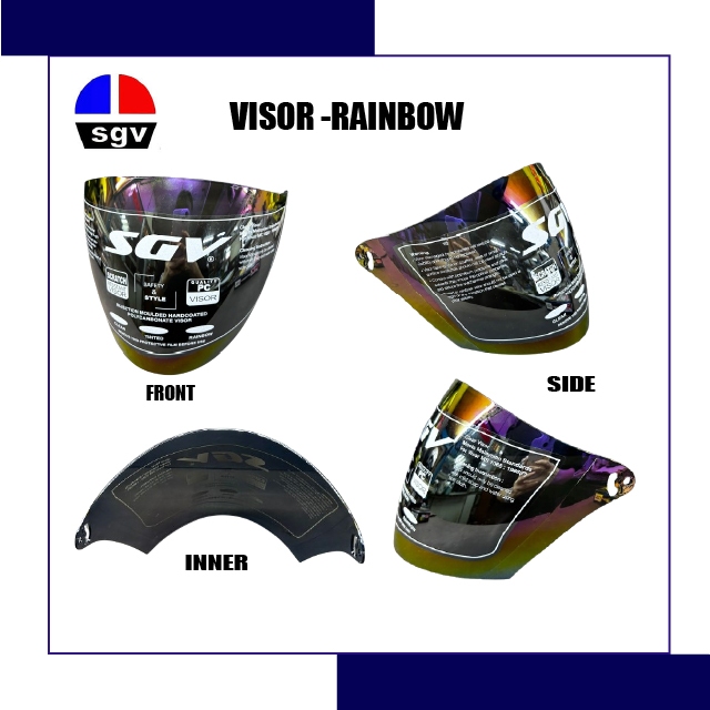 ORIGINAL SGV CRUISER SGV RIDER VISOR RAINBOW VISOR | Shopee Malaysia