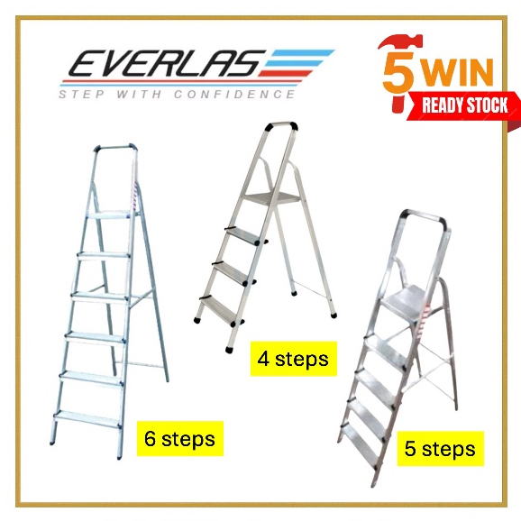 EVERLAST Large Step Platform Ladder 🔥 Ready Stocks 🔥 EZ-Series ...