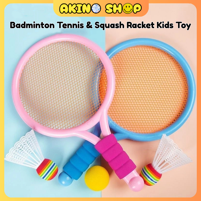 Badminton Tennis & Squash Racket For Kids Toy Colourful Racket ...